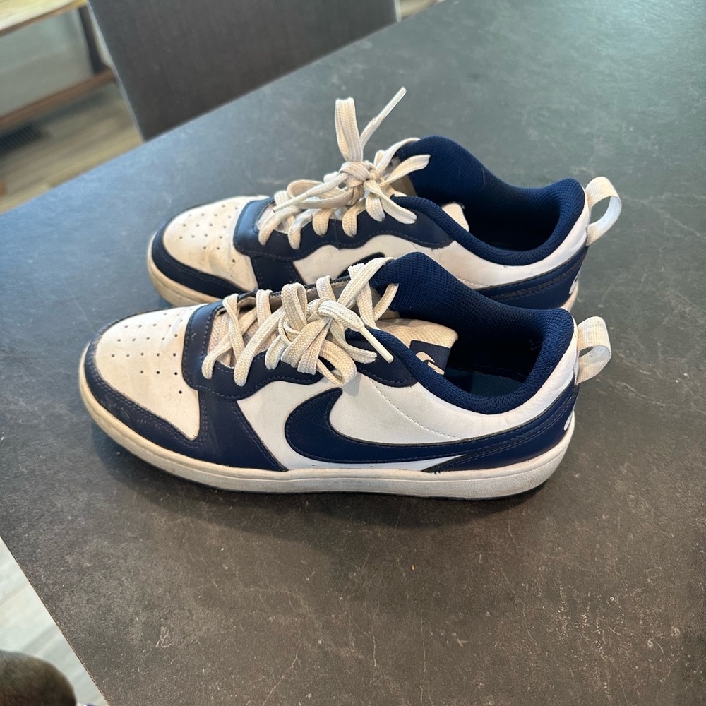 Nike Navy and White Athletic Shoes